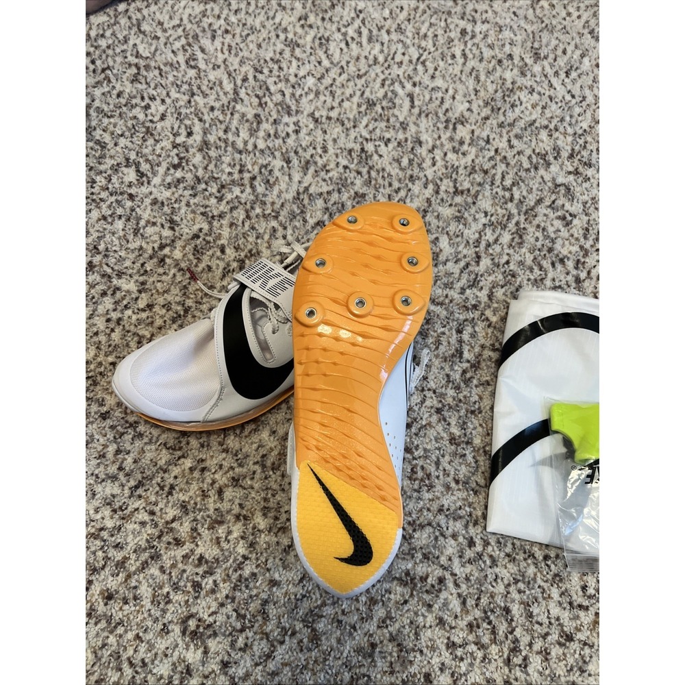 Nike Air Zoom Long Jump LJ Elite Mens Track Spikes White CT0079-101 New Sz 10 - Picture 3 of 5